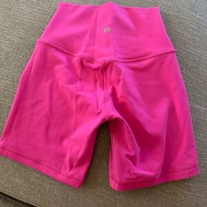 Lululemon Align biker shorts sonic pink 6”